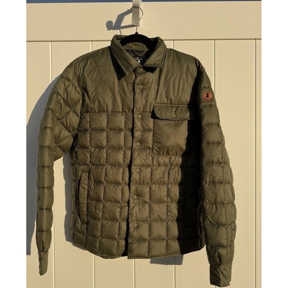 NWT Save The Duck Men's Quilted Titan Dusty Olive Shirt Jacket OEKO-TEX Large - Picture 4 of 16